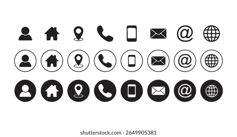 Web icon set.  Business icon symbol vector stock illustration eps 10