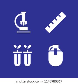 web icon set  with canteen, science and microscope vector icons for web and graphic design
