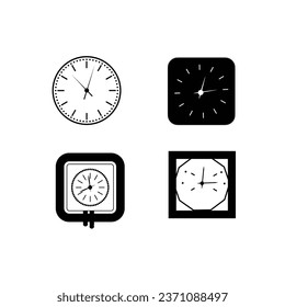 web icon set of clocks