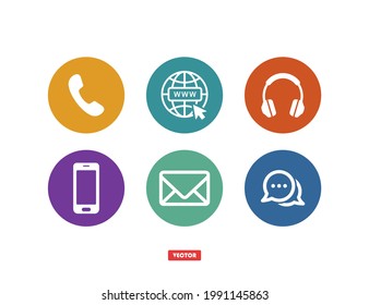 Web icon set. Communication icon collections