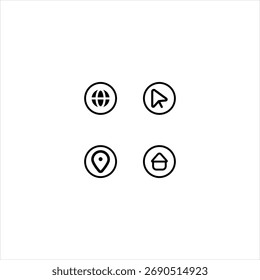 Kontaktsymbol für Websymbolsatz