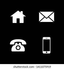Web icon set. Contact us icons. web icons set for computer. website and mobile apps