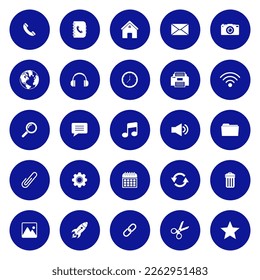 web icon set, contact us icon set, social media icon set sign vector symbol