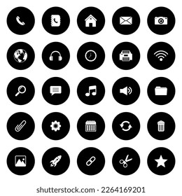 conjunto de iconos web, póngase en contacto con nosotros conjunto de iconos, conjunto de iconos de medios sociales símbolo de vector