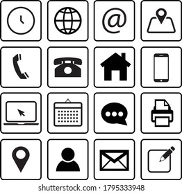 Web icon set. Web design icon. Vector illustration