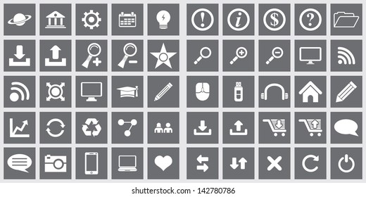 Web Icon Set. Easy To Edit Vector Image