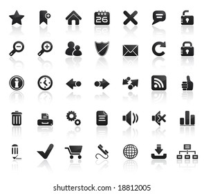 Web Icon Set. Easy To Edit Vector Image.