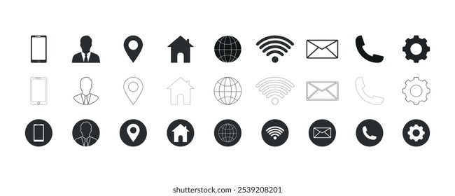Web-Icon Set EPS-Datei