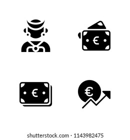 web icon set  set with euro and timorese vector illustration for graphic design and web