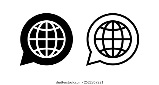 Web icon set. flat illustration of vector icon on white background
