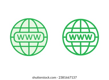 Conjunto de iconos Web. ir al icono web. icono de clic en el sitio web