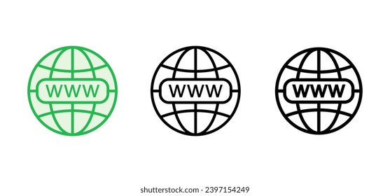 Web icon set. go to web icon. web click icon