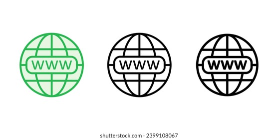Web icon set. go to web icon. web click icon