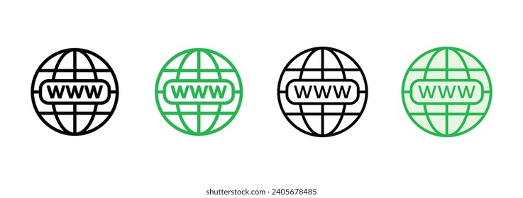 Web icon set. go to web icon. web click icon
