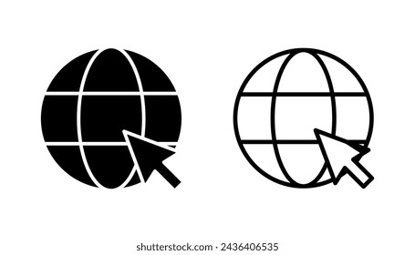 Web-Symbolsatz. Wechseln Sie zum Web-Symbol. Web-Symbol