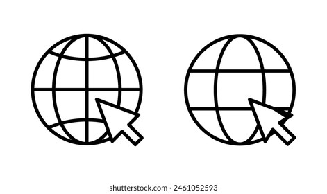 Web-Symbol festgelegt. Gehe zu Web-Symbol. Web Klicken-Symbol
