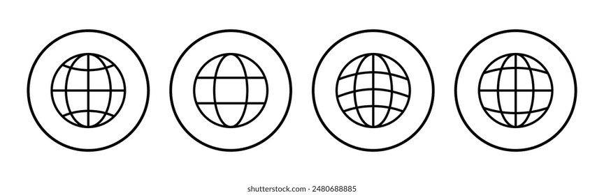 Web icon set. go to web icon. web click icon