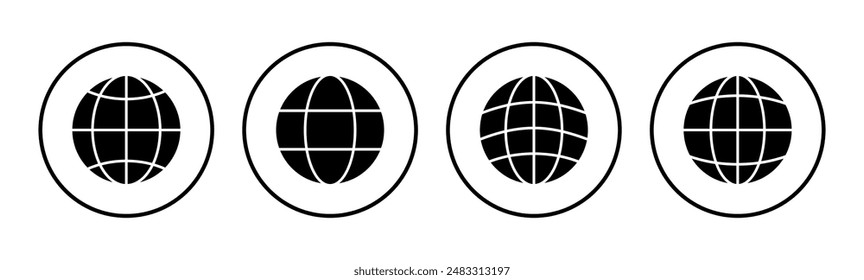 Web icon set. go to web icon. web click icon