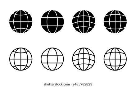 Conjunto de iconos de Web. ir al icono de Web. Icono de Hacer clic de Web