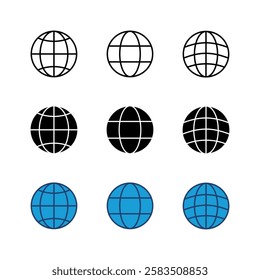 Web icon set. go to web icon. web click icon