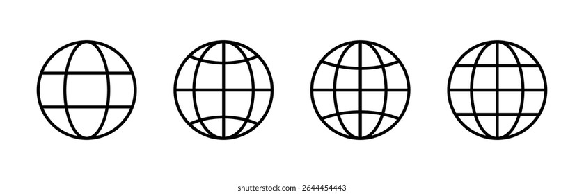 Web icon set. go to web icon. web click icon