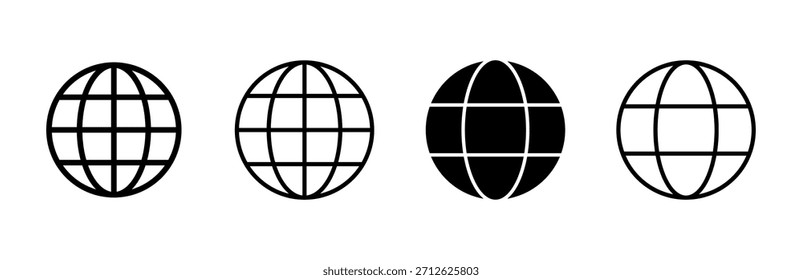 Conjunto de iconos de Web. Ir al icono de Web. Icono de Hacer clic de Web