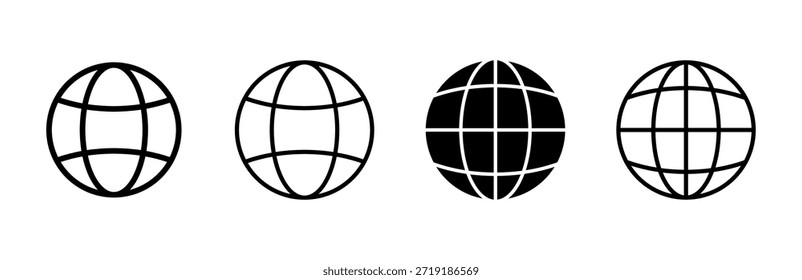 Conjunto de iconos de Web. Ir al icono de Web. Icono de Hacer clic de Web