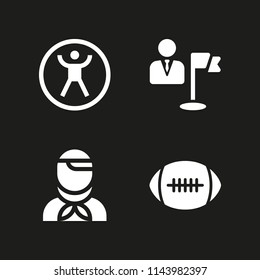 web icon set with goal, serbian and zorbing vector icons for web and graphic design