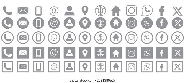 Web icon set Graphics design 