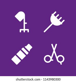 web icon set  with hair salon vector icons for web and graphic design