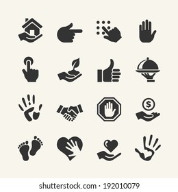 Web icon set - Hand