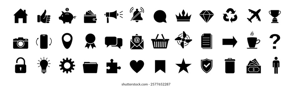 Web icon set. Home, email, address, globe, chat, message, mail, telephone, information, support, search, website, icon. Contact and web icons set. Website set icon vector.