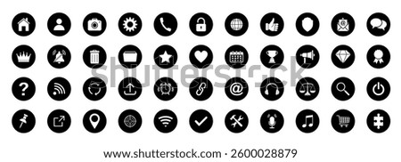 Web icon set. Home, email, address, globe, chat, message, mail, telephone, information, support, search, website, icon. Contact and web icons set. Website set icon vector.