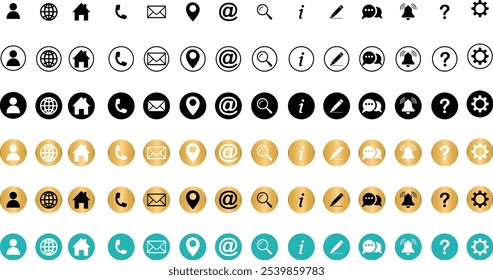 Web-Icon-Set, Icon-Set, Icon, Startseite, Ort, Anruf, unter, E-Mail, Adresse, Globus, Chat, Nachricht, Mail, Telefon, Telefon, Information