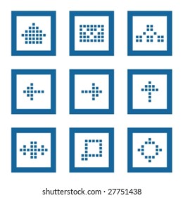 Conjunto de iconos web del hogar, mapa del sitio, foro, correo electrónico y otros.
