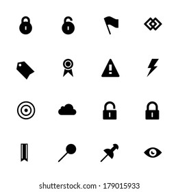 Web Icon Set isolated on the white background for mobile and desktop applications