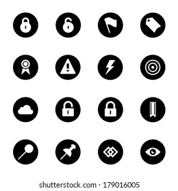 Web Icon Set isolated on the white background for mobile and desktop applications