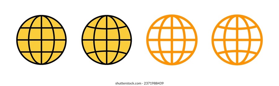 Web icon set for web and mobile app. go to web sign and symbol. web click icon. Global search icon