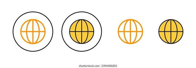 Web icon set for web and mobile app. go to web sign and symbol. web click icon. Global search icon