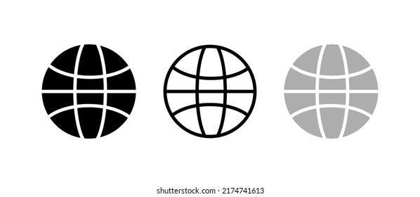 Conjunto de iconos web . Símbolo de página de icono Web para el diseño Web. 