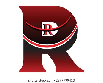Web icon set R logo design for business
