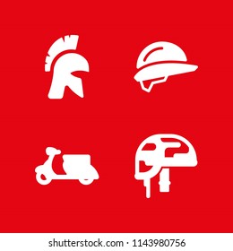 web icon set  with scooter bike and helmet vector icons for web and graphic design