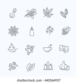 Web Icon Set - Spices, Condiments And Herbs
