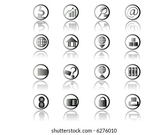 Web icon set suitable to use any kind of website.