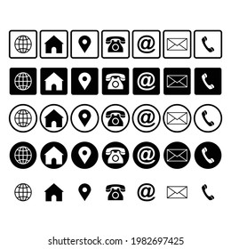 web icon set symbol illustration