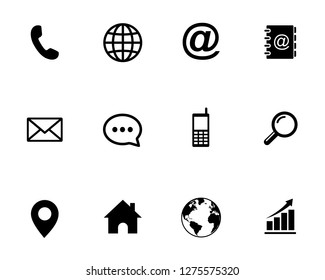 Web icon set symbol vector. for web computer and mobile