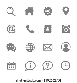 Web icon set. Set of web icon symbol vector. computer and mobile icons