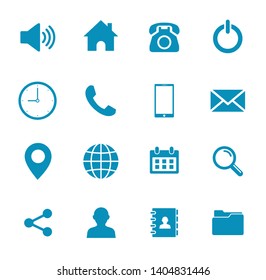Web icon set symbol vector. for web computer and mobile