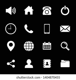 Web icon set symbol vector. for web computer and mobile