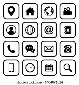 Web icon set symbol vector. for web computer and mobile